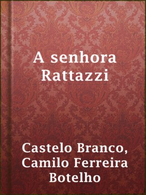 cover image of A senhora Rattazzi